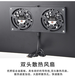 Vente en gros 360. Support de refroidissement rotatif pour ordinateur portable avec 2 ventilateurs pour ordinateurs portables de 12 à 17 pouces, hauteur réglable - Product Image 4