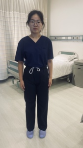 Nuevo diseño, conjuntos de exfoliantes médicos <span class=keywords><strong>el</strong></span>ásticos de LICRA de poliéster para mujer, logotipo personalizado, tela de sarga de alta calidad, exfoliantes de Hospital para médicos - Product Image 4