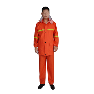 Vente en gros <span class=keywords><strong>de</strong></span> vestes et pantalons imperméables imperméables robustes en PVC épais pour la pêche - Product Image 5