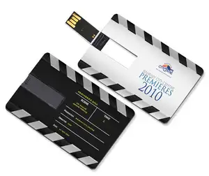 Caneta flash drive USB 2.0 de 32 GB estilo cartão de crédito de plástico para presentes promocionais com capacidade de 256 MB