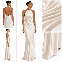 Robe nuisette en mélange de viscose et de rayonne satinée, fabrication sur mesure, marque privée, robe pour femme XS-4XL, MOQ 50 pièces, vente en gros