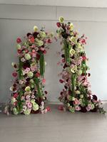 Op maat gemaakte OEM ODM bloemenbogen voor herfstbruiloften, handgemaakte zijden kunstbloemen voor bruiloftdecoratie, evenementen en feestdecoratie