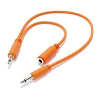 Câble de raccordement pour synthétiseur, routeur CV, mono 3,5 mm, répartiteur 2 voies pour modules sonores analogiques, broches de contact plaquées or