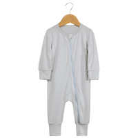 Combinaison pour bébé nouveau-né en tricot personnalisée, barboteuse pour nourrissons et tout-petits, en bambou et élasthanne, vêtements pour bébé fille et garçon, 0-24 mois