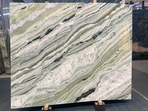 Magnifique marbre vert poli, marbre vert de luxe, correspondance des motifs pour mur de fond, marbre vert <span class=keywords><strong>jade</strong></span> - Product Image 5