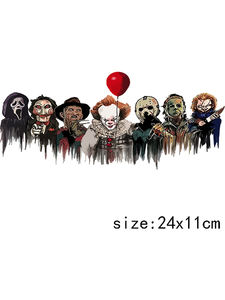 LETOP 1PCS Halloween Horror Characters Movies Friends UV pour transfert DTF sur autocollant pour gobelet en verre de 16OZ, écologique, personnalisé - Product Image 3