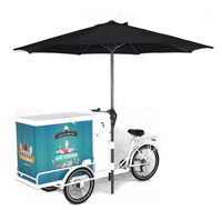 Tricycle électrique à chargement frontal de vélo de crème glacée chariot de nourriture de rue avec congélateur à vendre