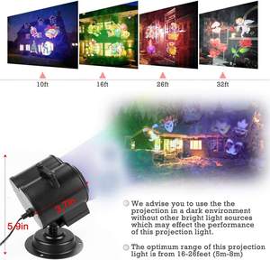 Proyector de Luces Navideñas, Luces Nocturnas de Halloween con Patrones Oceánicos, con Control Remoto y Temporizador, Proyector Festivo para Decoración Navideña y Fiestas - Product Image 5