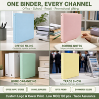 Carpeta Archivadora Personalizada de 3 Anillos A4, Carpeta de Palanca con Cubierta Resistente al Agua y 2 Bolsillos Interiores, Apertura Plana, para la Escuela y la Oficina