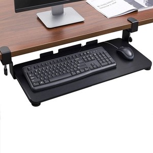 No Punching Clapm on Under Desk No Drilling Sliding <strong>Computer</strong> <strong>Keyboard</strong> <strong>Tray</strong> - Product Image 3