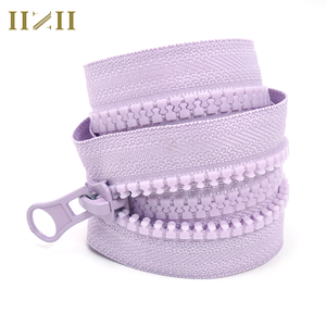 Không. 5 Nhà sản xuất dây kéo nhựa bán buôn đơn mở đuôi chống bong bóng đốm đen quần áo Yoga thô răng vật liệu cứng - Product Image 6