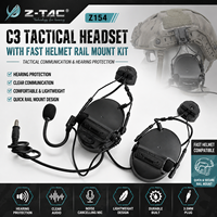 Adaptateur de rail pour casque tactique Z-TAC CIII+ (version rapide) – Casque tactique antibruit Z154 avec bouton étanche IPX-6