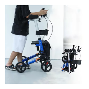 The Elderly Rollator Walker Rollator Walker With <strong>Seat</strong> Lightweight Adult Standing Walker With Wheels <strong>Walking</strong> Mobility Aid <strong>Frame</strong> - Product Image 1