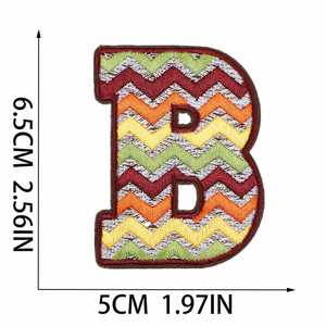 New Iron on 6.5cm Autumn Theme Embroidery Letter Patch for Clothes Bags Decoration - Product Image 4