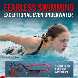 Écouteurs de natation sans fil OEM personnalisés étanches IPX8 pour V6.0, casque à conduction osseuse, stockage 32 Go, sport - Product Image 4
