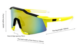 Nuevas gafas de <span class=keywords><strong>ciclismo</strong></span> <span class=keywords><strong>para</strong></span> <span class=keywords><strong>hombre</strong></span> con montura grande, gafas cortavientos, lentes reemplazables - Product Image 3