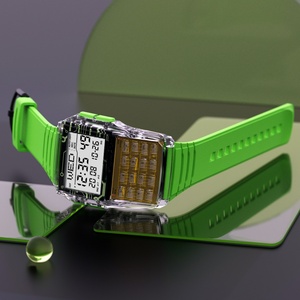 Nouvelle Tendance Montre Digitale Classique Rétro pour Homme avec Écran LED, Conception Multifonctionnelle avec Calculatrice, Montre Électronique en Gros - Product Image 4