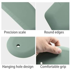 Spatule flexible en silicone de qualité alimentaire avec bord incurvé et plaque en acier inoxydable pour la pâtisserie - Product Image 2