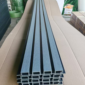 Giá Rẻ Giá Ngoài Trời Không Thấm Nước Hạt Gỗ PVC WPC Tấm Tường Bảng Cho Nền Tường Ngoài Trời WPC Tường Ốp Cho Vườn - Product Image 2