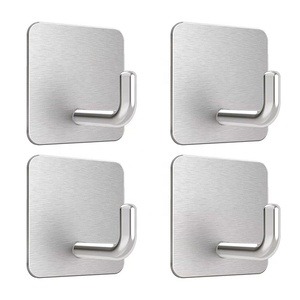 Waterproof Heavy Duty Wall <strong>Hooks</strong> Stainless Steel <strong>Towel</strong> <strong>Hooks</strong> Adhesive <strong>Hooks</strong> - Product Image 1