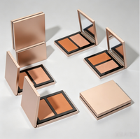 Nouvelle Arrivée - Palette de Maquillage Vegan Pressée : Illuminateur, Paillettes Corporelles et Poudre de Contour Visage Waterproof