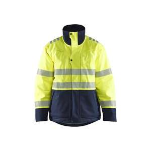 BLAKLADER - 451715343389XXXL Veste hiver haute visibilité Multinorm Jaune/Bleu marine-WORKWEAR RÉSISTANT AUX FLAMMES EAN 7330509823408 - Product Image 1