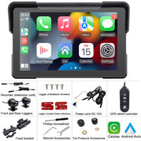 GPS pour moto 7 ''WiFi MOTO Navigation étanche Apple Carplay écran d'affichage portable pour moto Android Auto
