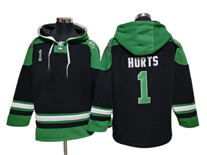 2026 Jersey Hoodie Pullover Sepak Bola Amerika Philadelphia Jahitan Bordir Cetak Musim Gugur 1 Hurts 6 Smith 11 Brown 20 Dawkins - Product Image 4