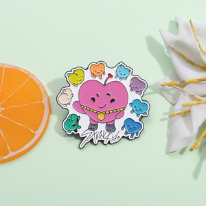 Protege tus dientes con alfileres esmaltados dientes de corazón coloridos broche lindo mochila sombrero accesorios insignia de Metal regalo joyería al por mayor - Product Image 4