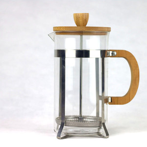 SYL French Press Eco-Friendly Bamboo Cover Coffee Plunger Tea Maker Percolator Filter Kettle Pot Glass french coffee press