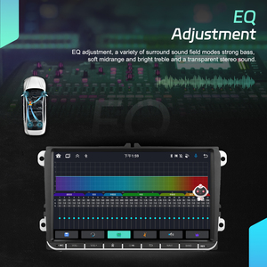 Podofo 9 ''<span class=keywords><strong>4</strong></span> + 64GB <span class=keywords><strong>CarPlay</strong></span> Autoradio Android Auto GPS/WiFi/BT/FM/RDS pour VW PASSAT /GOLF /JPOLO /TOURAN /SEAT/ALTEA - Product Image 4