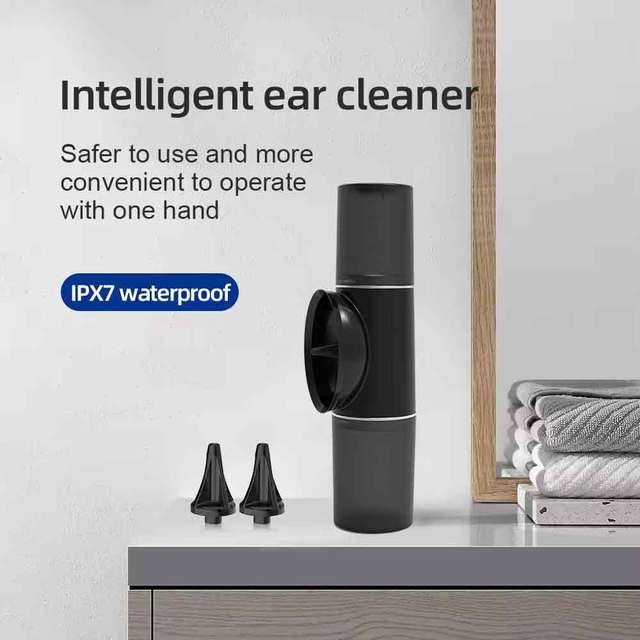 2 in 1 Ear Wax Vacuum Cleaner Factory Wholesale Water Powered Ear Cleaner Electric Portable Ear Washer