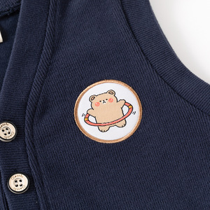 2024 printemps <span class=keywords><strong>enfants</strong></span> dessin animé tricoté gilet garçons <span class=keywords><strong>sans</strong></span> manches vêtements d'extérieur veste pour printemps et automne bébé mince gilet - Product Image 3