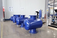 Séparateur hydronique certifié CE à haut rendement énergétique (pièces de filtre à eau) pour système de traitement de l'eau en acier au carbone/acier inoxydable