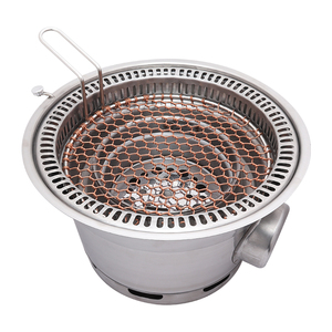 <span class=keywords><strong>Barbecue</strong></span> au charbon de bois portable en acier inoxydable PINNOVO, <span class=keywords><strong>barbecue</strong></span> hybride au charbon de bois commercial pour l'extérieur, sortie d'air inférieure, <span class=keywords><strong>barbecue</strong></span> au charbon de bois - Product Image 4