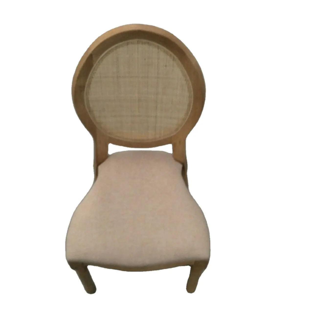 Свадебная мебель Louis Ghost стулья из ротанга из цельной древесины с льняной тканью стулья с подушкой
