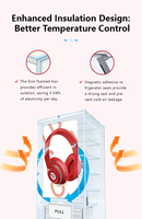 Distributeur automatique commercial à écran tactile de 55 pouces, capacité de 54 pièces, construction en acier thermolaqué, télécommande