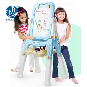 Bemay giocattolo per bambini in plastica a doppio lato lavagna, <span class=keywords><strong>piede</strong></span> lungo tavolo da <span class=keywords><strong>disegno</strong></span> magnetico giocattolo con supporto per bambini - Product Image 4