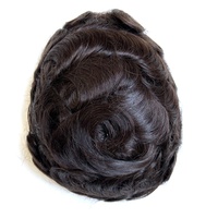 Über Nacht Versand Männliche Alopezie Prothese Perücken Indian Remy Echthaar Ersatz Französisch Spitze Front Q6 Haar Toupee für Männer