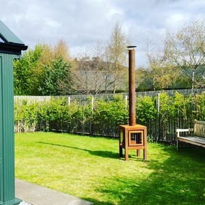 Corten – poêle en acier sans fumée, <span class=keywords><strong>cheminée</strong></span> d'extérieur à <span class=keywords><strong>bois</strong></span> - Product Image 4