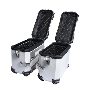 Maleta Lateral <span class=keywords><strong>para</strong></span> Motocicleta de Gran Capacidad, Totalmente Blanca, 38L, Impermeable, Caja de Almacenamiento, Maleta <span class=keywords><strong>para</strong></span> Motocicleta - Product Image 4