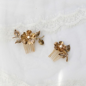 Accessori per Capelli Vintage ed Eleganti, Pettine <span class=keywords><strong>e</strong></span> Fascia per Capelli, Gioielli da Sposa, <span class=keywords><strong>Tiara</strong></span> con Decorazioni per Capelli - Product Image 6