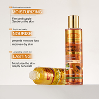 UUKKG 200ML Huile Corporelle à la Papaye, aux Acides Aminés, à la Rose et au Cacao, Soulage la Sécheresse, Huile Corporelle pour Peaux Sèches, Parfum Longue Durée, Huile de Massage Corporel