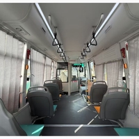 Mini-bus électrique fermé pour 19 passagers, peinture personnalisée, nouveau véhicule de tourisme à énergie renouvelable avec climatisation