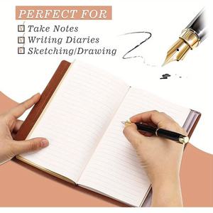 Journal en cuir Mari-140 pages Carnet de cadeaux romantiques avec motif floral et messages sincères, Saint Valentin, - Product Image 5