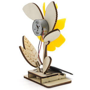 Solar Flower 3 Wooden Science <b>Kit</b> For Kids Age 7-9 Educational <b>DIY</b> Project Toy Model - Product Image 3