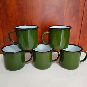 Tasse à café, lait, bière, thé en émail personnalisée pour le camping et les pique-niques en plein air, fabrication OEM - Product Image 2