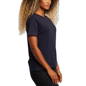 Camiseta de mujer de bajo precio 100% algodón liso en blanco Impresión logotipo personalizado cuello redondo colección de verano personalizable verano señoras - Product Image 4