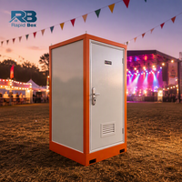 Toilettes mobiles temporaires, WC portable extérieur, cabine de douche, petite salle de bain sanitaire, toilettes préfabriquées en conteneur