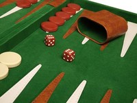 Vintage Premium Backgammon Spielset Klassisches traditionelles Ledertasche Aktentasche Stil Leder Faltbares Backgammon Spiel